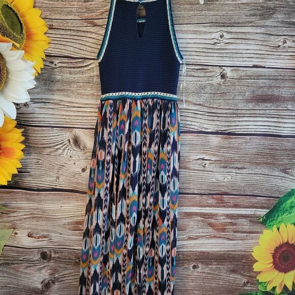 "Xhilaration" Woman's Maxi dress Size: XS dk blue Multicolored Preowned - Picture 2 of 6